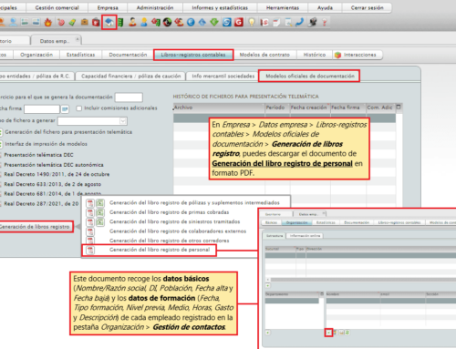 664. Datos empresa – Generación del libro registro de personal