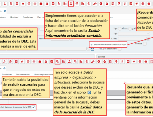 761. Exclusión de entes comerciales y sucursales de la DEC
