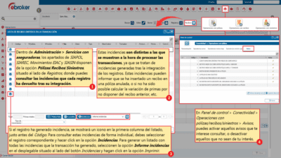 766 – Servicios con aseguradoras – Consulta de incidencias tras integración