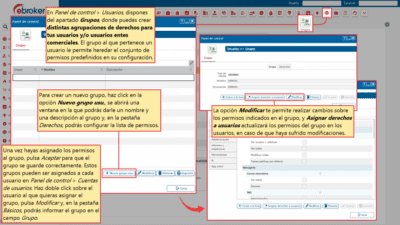768 – Panel de control – Grupos